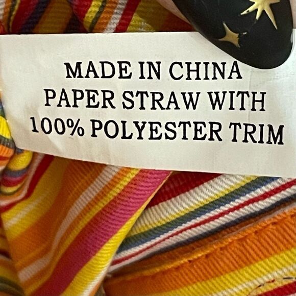 Rolfs Woven Straw Purse Handbag Cream With Pink Straps - Picture 9 of 13